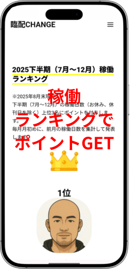 臨配稼働ランキングポイント